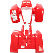 DURAFORCE Front + Rear Fender Plastic Body For 1987-2006 Yamaha Banshee 350 YFZ350 （Red）