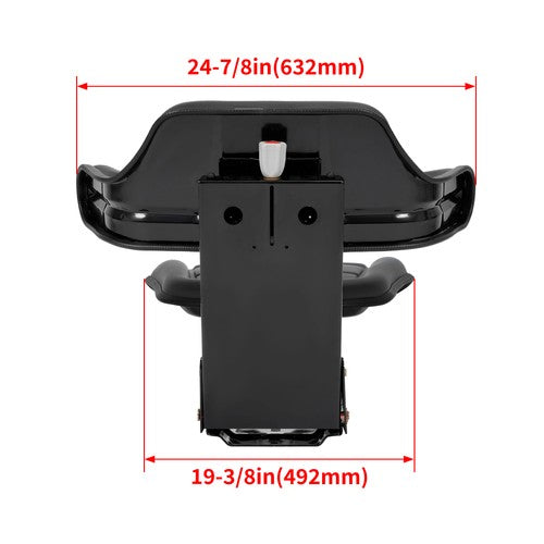 DURAFORCE Tractor Suspension Seat Adjustable Forklift Seat Waterproof Seat Mower Digger