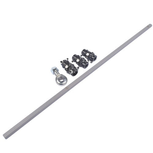 DURAFORCE Black U Joint 36" Steel Steering Shaft w/ 3/4" DD Steering Shaft Support Bearing