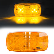 DURAFORCE 4X 10 Diodes Trailer Marker LED Double Bullseye Clearance Lamp For RV Camper