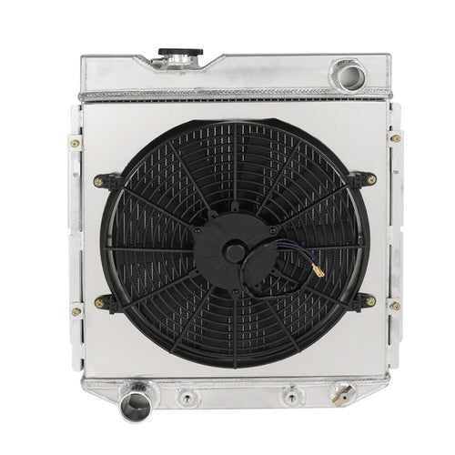 DURAFORCE For 1960-1965 Ford Falcon Ranchero V8 3 Row Radiator+Shroud+Electric Fan+Relay