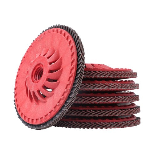 DURAFORCE Type 29 Ceramic Grain Flap Sanding Discs 10 PCS 4-1/2" x 7/8" 80 Grits