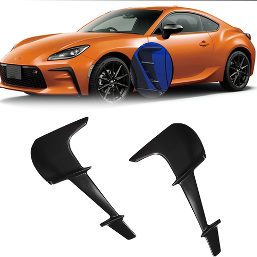 DURAFORCE For 2022 2023 2024 Toyota GR86 Subaru BRZ Fender Side Vent Garnish Trim Black
