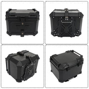 DURAFORCE 45L Motorcycle Rear Tour Box Top Case with Security Lock Helmet Case Waterproof