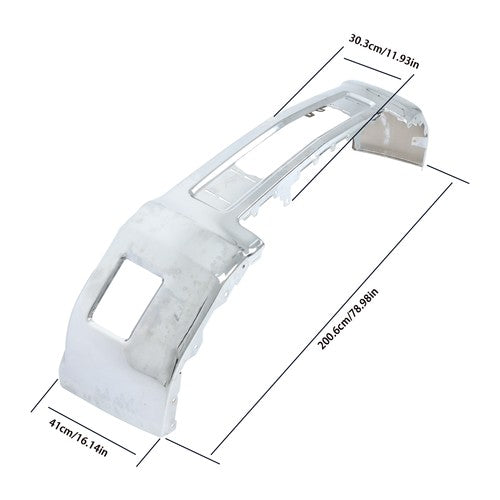 DURAFORCE Split Front Bumper For Chevrolet Silverado 2500 3500 2015-19 Without Sensor Hole