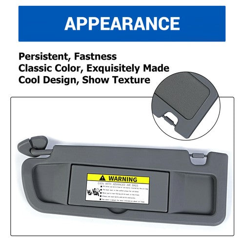 Driver Side Left Sun Visor for Honda Civic 2006 2007 2008 2009 2010 2011