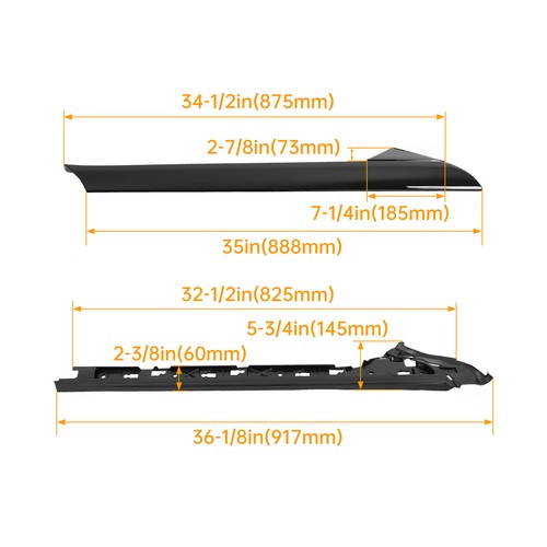 Left Side Windshield A Pillar Molding Inner Outer Trim for Ford Explorer 11 19