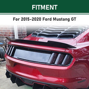 DURAFORCE For 2015-2023 Ford Mustang Glossy Black Rear Spoiler Trunk Deck Lid Panel Cover