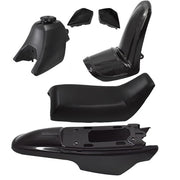 DURAFORCE Plastic Fender Body Seat Gas Tank Kit for Yamaha PW50 PY50 Black