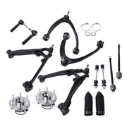DURAFORCE Front Upper Lower Control Arms Wheel Hub 4WD 14pc For GMC Sierra 1500 2007-2013
