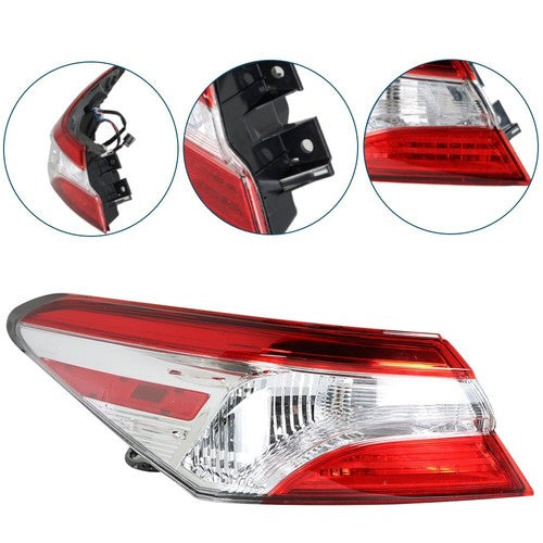 DURAFORCE Driver/LH Side Rear Tail Light Outer Lamp For Toyota Camry SE LE 2018 2019 2020