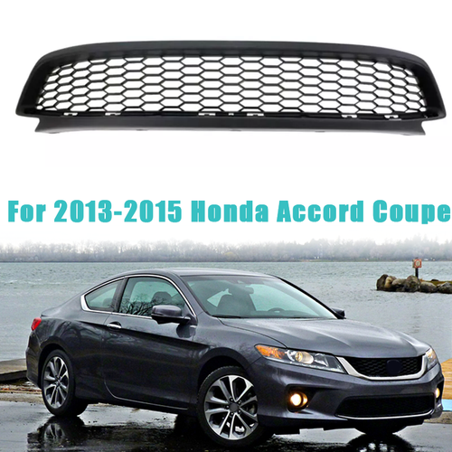 DURAFORCE For 2013-2015 Honda Accord Coupe Front Bumper Lower Black Grille Grill HO1036115