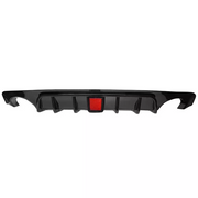 DURAFORCE Rear Bumper Diffuser Lip W/ Brake LED For 2018 19-2023 Infiniti Q50 Glossy Black