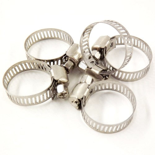 DURAFORCE 3/4"-1"Adjustable Stainless Steel Drive Hose Clamps Fuel Line Worm Clip 50pcs