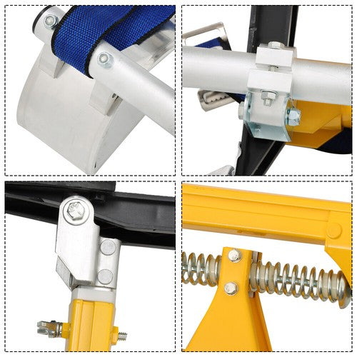 DURAFORCE 24-40 Inch Yellow Aluminum Drywall Stilts Tool For Painting Painter Taping