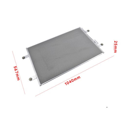 DURAFORCE A/C Air Conditioning Condenser w/ Bracket for Freightliner Cascadia 2018 & Newer