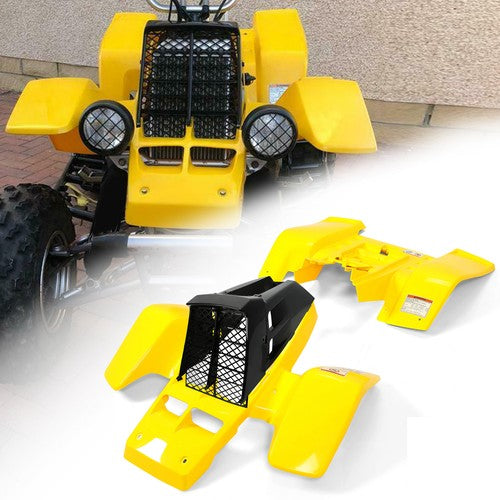 DURAFORCE For Yamaha Banshee Yellow& Black Fenders + Gas Tank Plastics + Radiator Grille