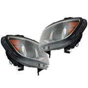 DURAFORCE Headlights Black Fit For Chevy Colorado 2015-2022 Halogen Projector LH & RH Pair
