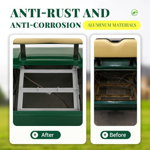 DURAFORCE Aluminum Battery Tray W/Plates For 1994-13 EZGO 48V TXT/Medalist Golf Cart