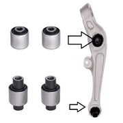 DURAFORCE 4Pcs Front Lower Control Arm Bushing Kit Fit For 03-09 Infiniti G35 Nissan 350Z