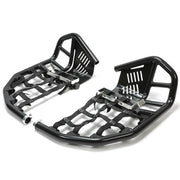 DURAFORCE For Honda TRX 450R Sportrax 450 Nerf Bars Pro Peg Heel Guard Aluminum Black Pair