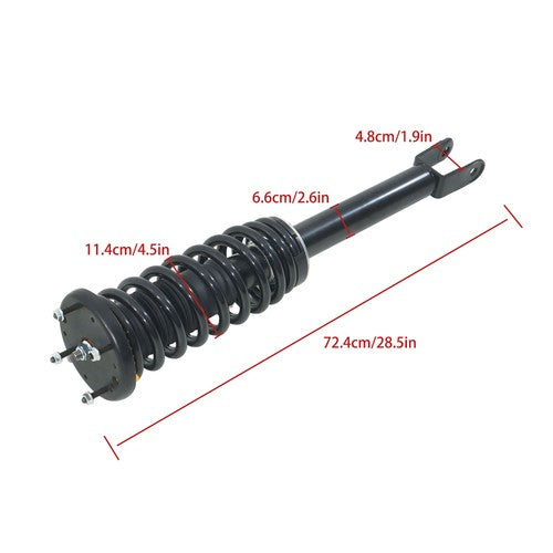 DURAFORCE Pair Front Shock Absorber Struts For Jaguar XJ X351 3.0L 2010-2019