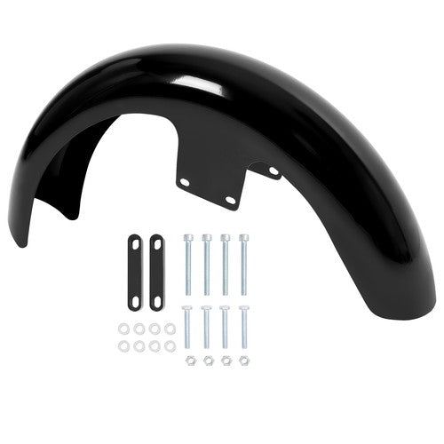 DURAFORCE Vivid Black 21"Wrap Front Fender For Harley Touring Electra Street Glide Baggers