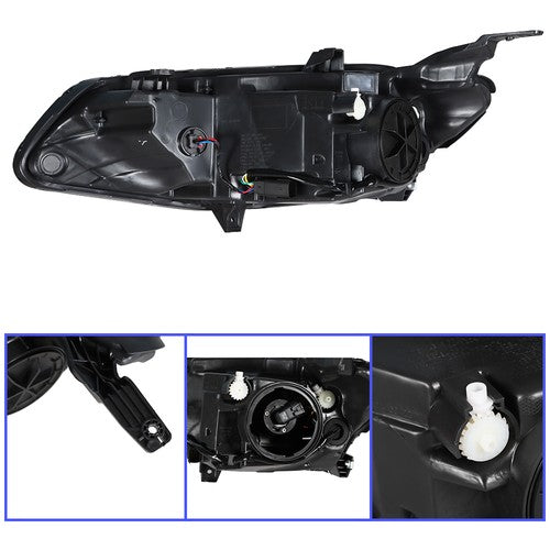 DURAFORCE Fit For Chevy Malibu 2016-2018 LH/Left Headlights Replacement Halogen Housing
