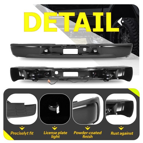 For Chevrolet Silverado GMC Sierra 2500HD 3500HD 1999-2007 Rear Bumper Assembly