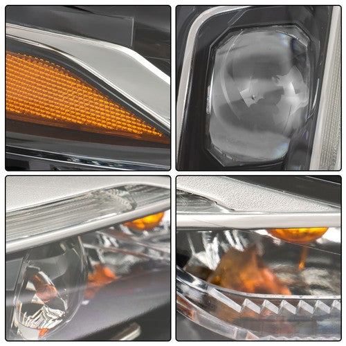DURAFORCE Headlight Assembly Projector For Toyota Corolla 2017-2019 Halogen Black Right