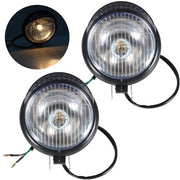 DURAFORCE Black Motorcycle Passing Driving Spot Fog Lamp w/ Turn Signal Lights For