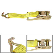 DURAFORCE 6-Pack 2" x 15' 5000 lbs Ratchet Straps With J Hook Heavy Duty Tie Downs