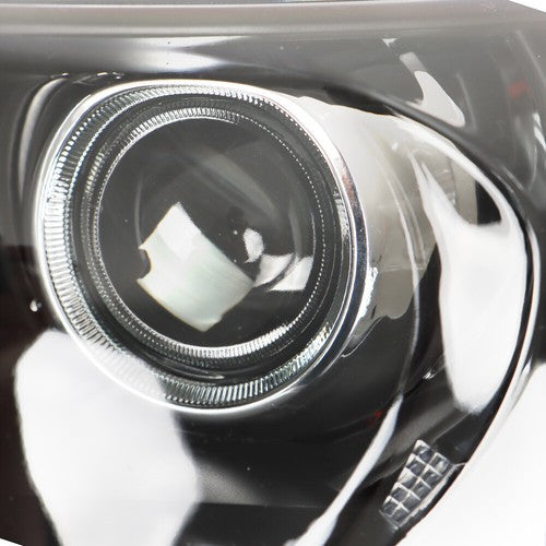 DURAFORCE For Honda Accord 2013-2015 LH+RH Headlights Headlamps Clear Lens Halogen Black