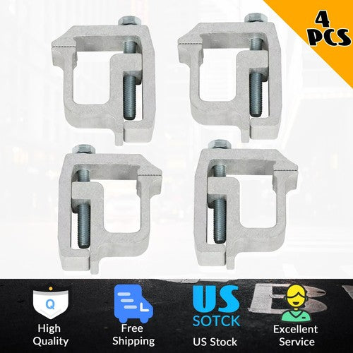 DURAFORCE Truck Cap Topper Camper Shell Mounting Clamps Heavy Duty Aluminum 4 PCS