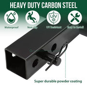 DURAFORCE 37" x 4" Universal Trailer Tow Hitch Step Rear Bumper Guard Truck 2" Receiver