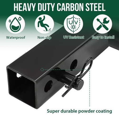 DURAFORCE 37" x 4" Universal Trailer Tow Hitch Step Rear Bumper Guard Truck 2" Receiver