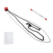 DURAFORCE 3 Ton/6600 lbs Capacity 10FT Come Along Hand Chain Hoist G80 Galvanized Chain