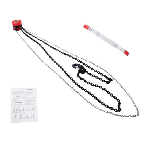 DURAFORCE 3 Ton/6600 lbs Capacity 10FT Come Along Hand Chain Hoist G80 Galvanized Chain