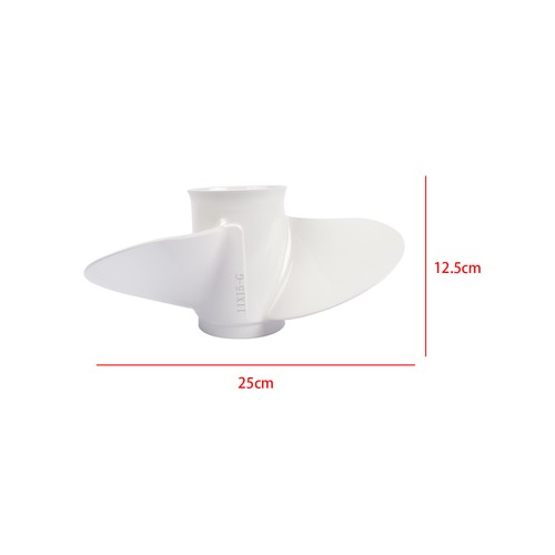 DURAFORCE Boat Propeller 11 x 15 For Yamaha Outboard Engine 25-60HP 13 Spline 15 Pitch