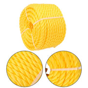 DURAFORCE Orange Yellow 1/2in 100ft 3 Stranded Braided Rope for Boats, Dock, Marine Rope