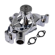 DURAFORCE High Flow Chrome Long Water Pump Silver for Chevy BBC 396 402 427 454 V8 Engines