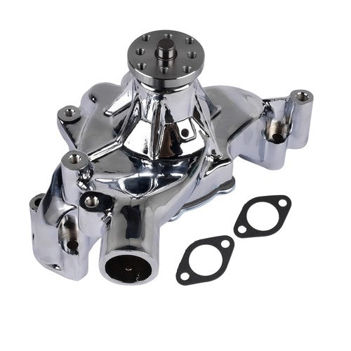 DURAFORCE High Flow Chrome Long Water Pump Silver for Chevy BBC 396 402 427 454 V8 Engines