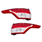 DURAFORCE For Ford Escape 2013 2014-2016 Left+Right Side Rear Tail Light Brake Lamp Chrome