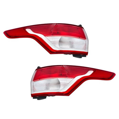 DURAFORCE For Ford Escape 2013 2014-2016 Left+Right Side Rear Tail Light Brake Lamp Chrome