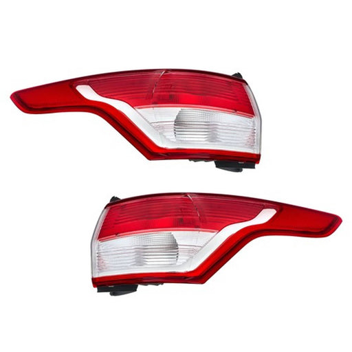 DURAFORCE For Ford Escape 2013 2014-2016 Left+Right Side Rear Tail Light Brake Lamp Chrome