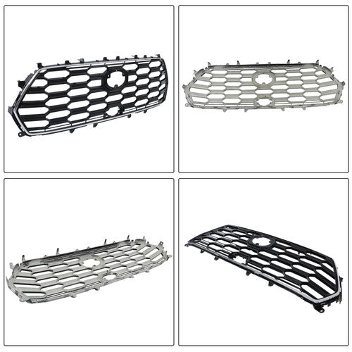 DURAFORCE For Toyota Sequoia 2023-2024 Durable Black Chrome Front Bumper Upper Grille