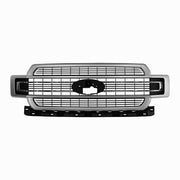 DURAFORCE Ingot Silver Front Bumper Grille Grill for 2018-2020 for Ford F-150 Limited