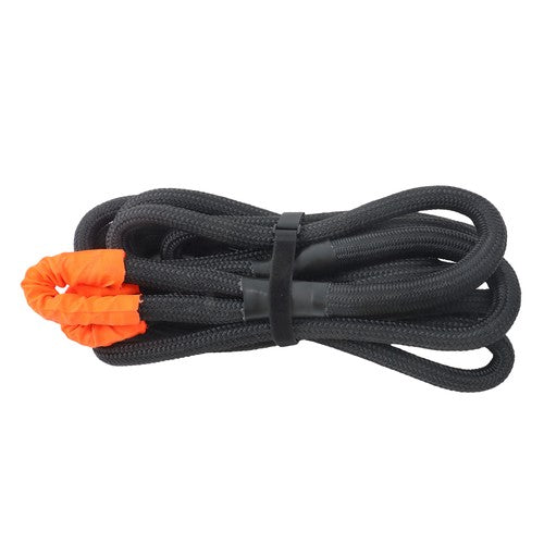 DURAFORCE 1in × 30ft Kinetic Recovery Rope 34000lbs Tow Rope Recovery Snatch Strap Black