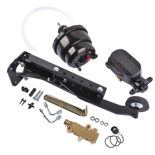 DURAFORCE 7'' Dual Power Brake Booster 1'' Bore Master, Side Mount Valve Disc/Disc Kit New