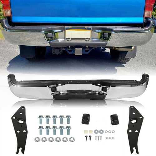 Chrome Rear Bumper Assembly Steel with Light for Toyota Tacoma Pickup 2005-2015